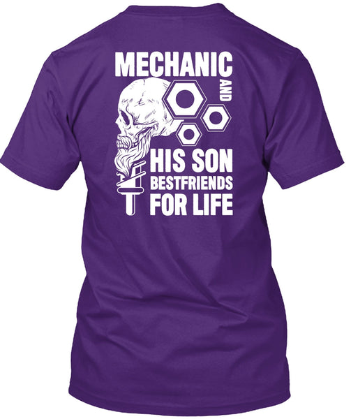 Mechanic And His Son Best Friend T Shirt, Being A Mechanic T Shirt