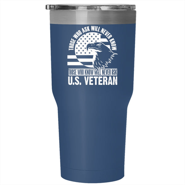 U.S Veteran Tumbler 30 oz Stainless Steel, Gift For Veteran's Day Travel Mug