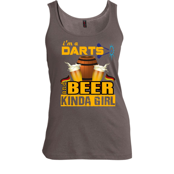 I'm A Darts T Shirt, Beer Kinda Girl Tank Top