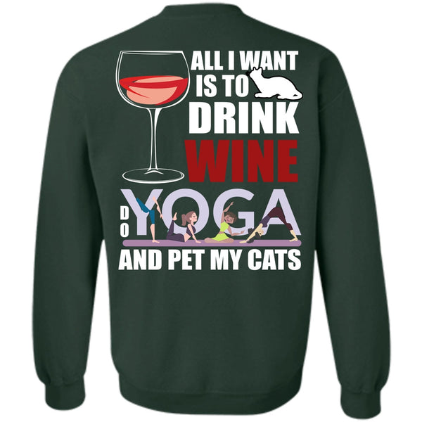 Yoga And Pet My Cats T Shirt, I Love Yoga Sweatshirt