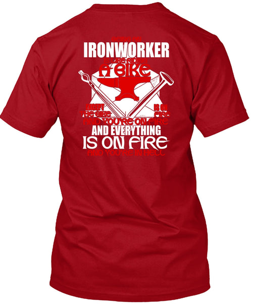 Being An Ironworker T Shirt, Like Riding A Bike T Shirt