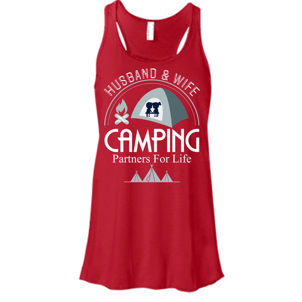 Husband & Wife T Shirt, Camping Partners For Life T Shirt, Cool T Shirt