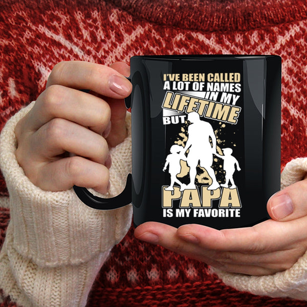 Papa Is My Favorite Name Coffee Mug, Gift For Dad Coffee Cup