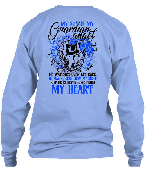 My Son Is My Guardian Angel T Shirt, I Love Son T Shirt