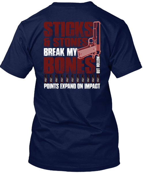 Sticks And Stones T Shirt, Being A Gunner T Shirt