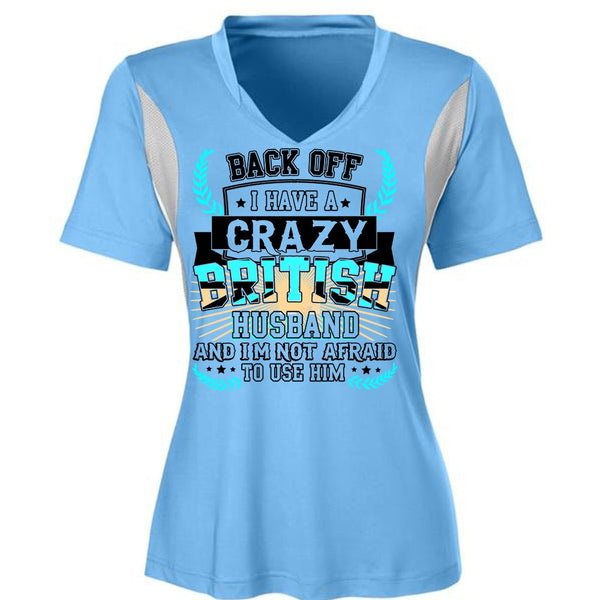 I Have A Crazy British Husband T Shirt, I Love Husband T Shirt, Awesome T-Shirts