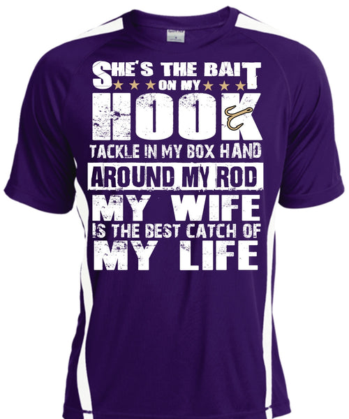 She's The Bait On My Hook T Shirt, My Wife Is The Best Catch T Shirt, Cool Shirt
