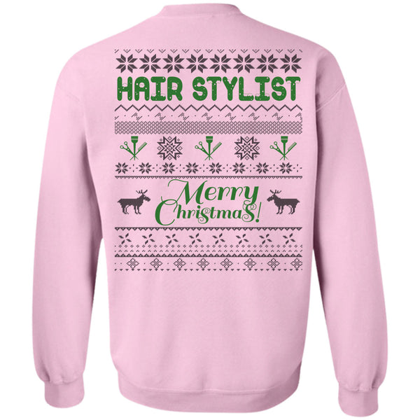 I Love Hair Stylist T Shirt, Hair Stylist Merry Christmas Sweatshirt