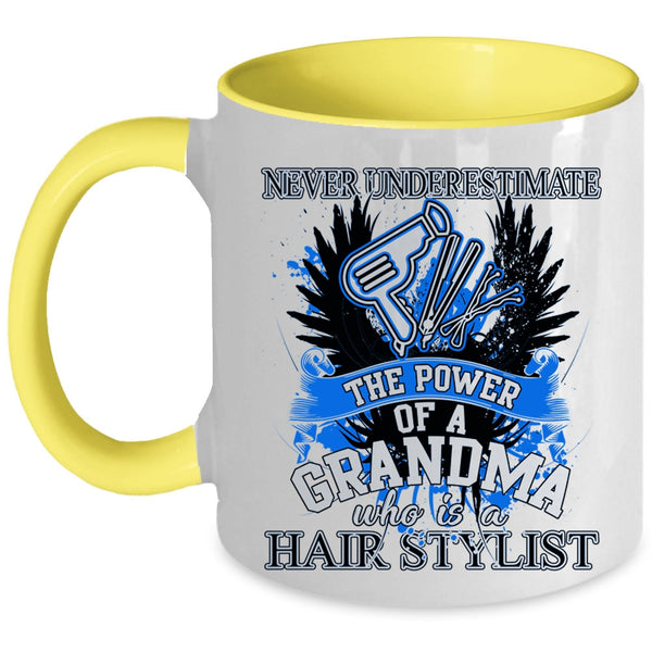 Funny Hairstylist Coffee Mug, Grandma Is A Hairstylist Accent Mug