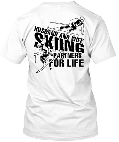 A black t-shirt with the shopify logo