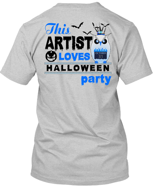 This Artist Loves Halloween Party T Shirt, Wait For Halloween T Shirt