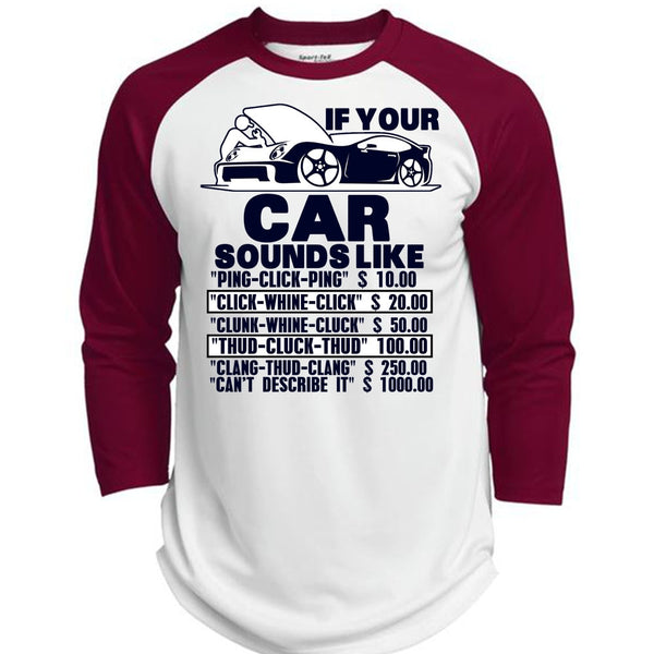 If Your Car Sounds Like T Shirt, I Love Mechanic T Shirt, Awesome T-Shirts  (Polyester Game Baseball Jersey)