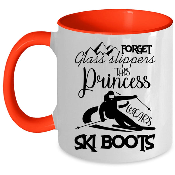 Outdoor Coffee Mug, This Princess Wears Ski Boots Accent Mug