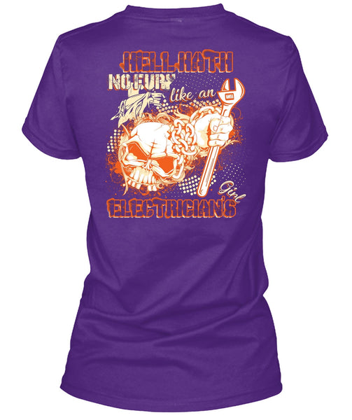 Like An Electrician's Girl T Shirt, Being An Electrician T Shirt