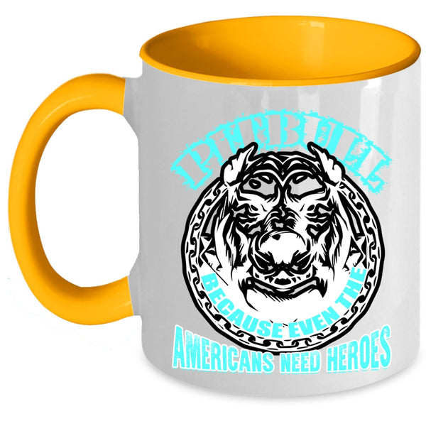 Cool Gift For Pitbull Owner Coffee Mug, Pitbull Accent Mug