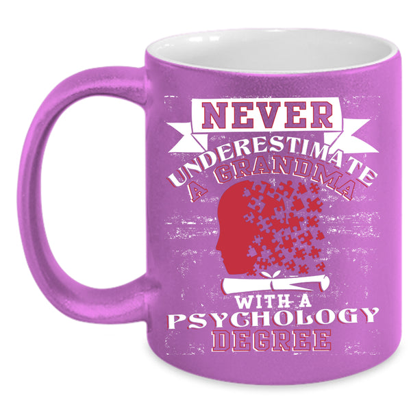 Grandma With A Psychology Degree Coffee Mug, Funny Grandma Coffee Cup