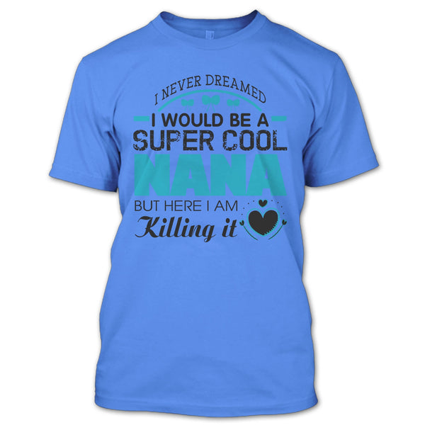 A black t-shirt with the shopify logo