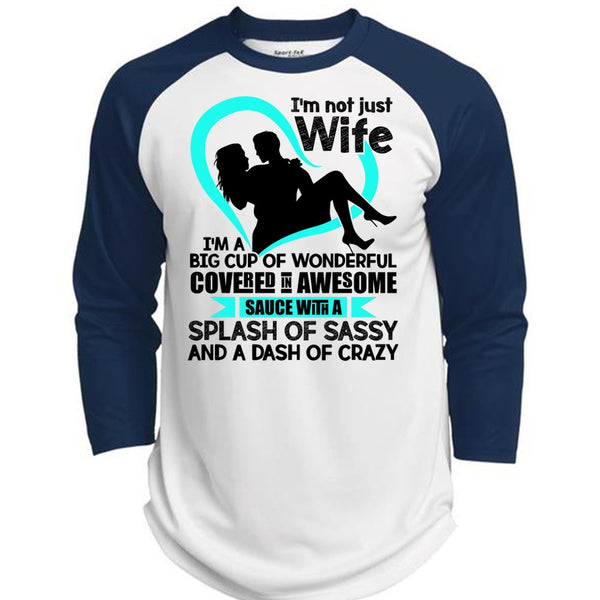 I'm Not Just Wife T Shirt, I Love Wife T Shirt, Awesome T-Shirts  (Polyester Game Baseball Jersey)