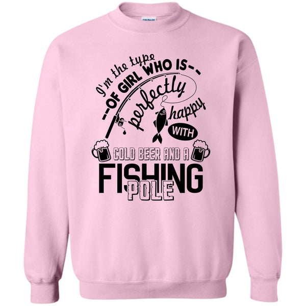 Coolest Fishing Lover T Shirt, Pretty Happy With Cool Beer Sweatshirt