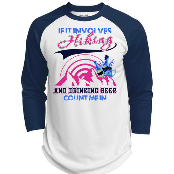 If It Involves Hiking T Shirt, I Love Hiking T Shirt, Awesome T-Shirts  (Polyester Game Baseball Jersey)