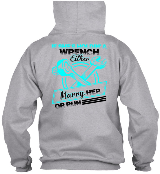 She's Holding A Wrench T Shirt, I Love Mechanic T Shirt