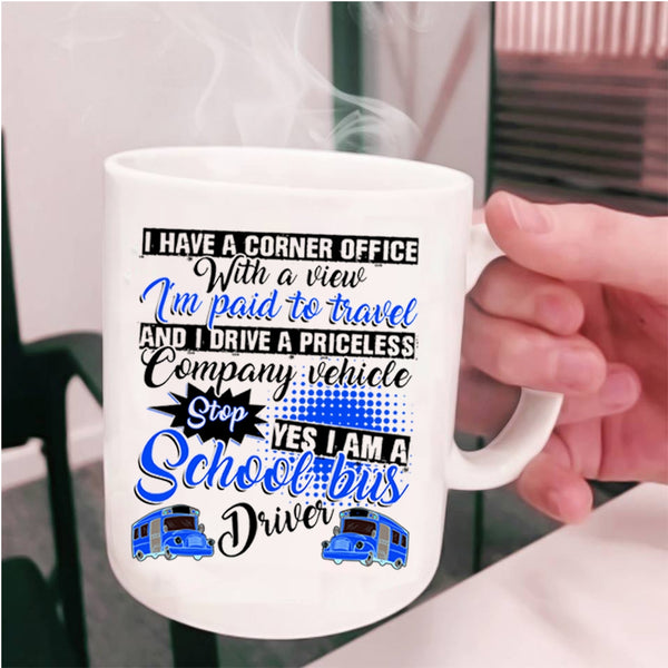 Cool Bus Driver Coffee Mug, I Am A School Bus Driver Cup
