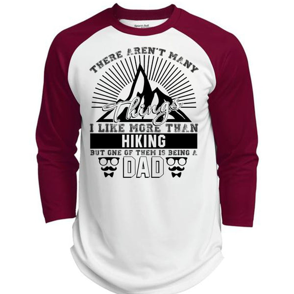 I Like More Than Hiking T Shirt, Love Hiking T Shirt, Awesome T-Shirts  (Polyester Game Baseball Jersey)