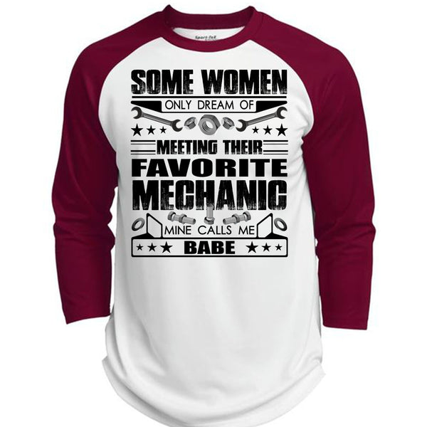 Favorite Mechanic T Shirt, I Love Mechanic T Shirt, Awesome T-Shirts  (Polyester Game Baseball Jersey)