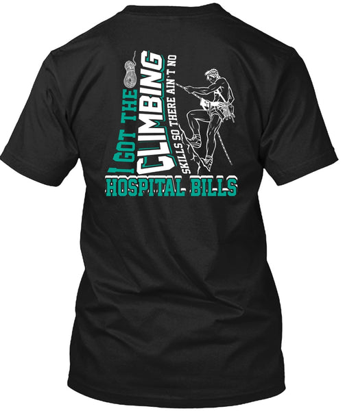 A black t-shirt with the shopify logo