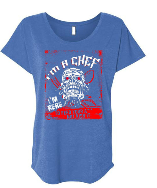 I'm A Chef T Shirt, Being A Cooker T Shirt, Cool Shirt (Ladies' Triblend Dolman Sleeve)
