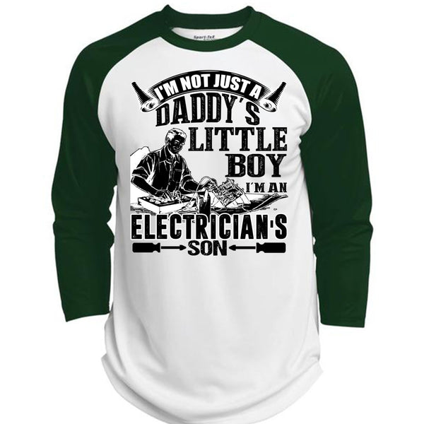 I'm An Electrician's Son T Shirt, I Love Electrician T Shirt, Awesome T-Shirts  (Polyester Game Baseball Jersey)