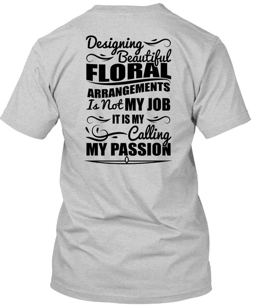 Designing Beautiful Floral T Shirt, I Love Designing T Shirt