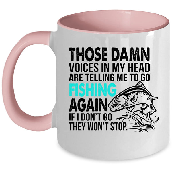 Cool Gift For Fisher Coffee Mug, Go Fishing Accent Mug