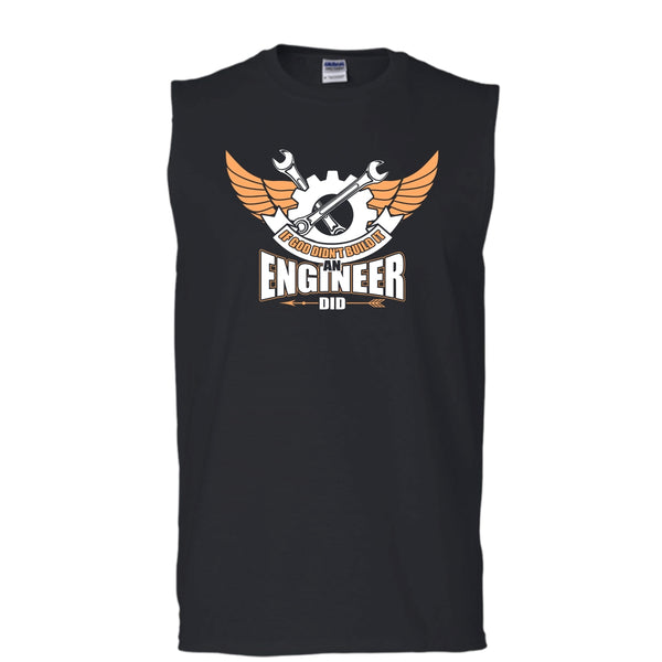 A black t-shirt with the shopify logo