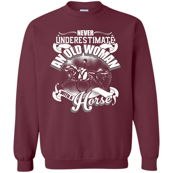 An Old Man With A Horse T Shirt, Coolest Equestrian Sweatshirt