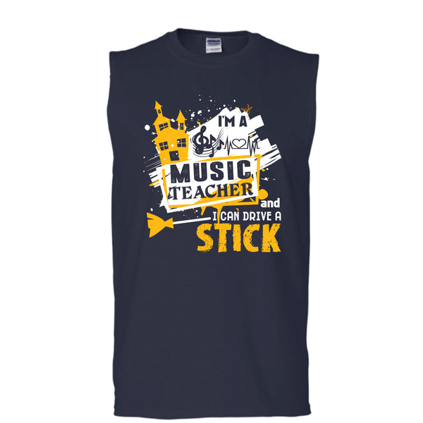 Coolest Halloween T Shirt, I'm A Music Teacher T Shirt, Cool T Shirt (Men's Cotton Sleeveless)