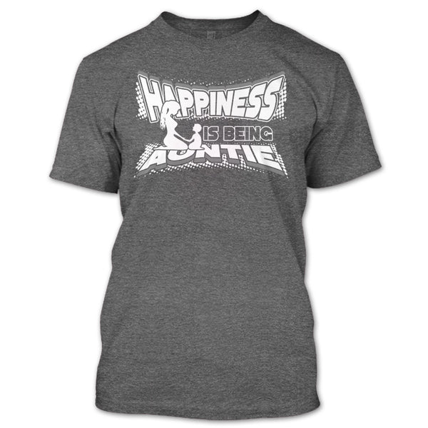 Happiness Is Being Autie T Shirt, Coolest Auntie T Shirt