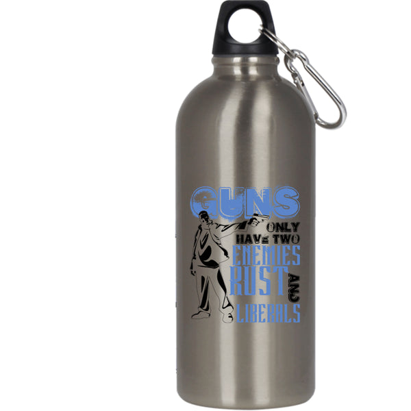 Guns 20 oz Stainless Steel Bottle,Awesome Gift For Gunaholic Outdoor Sports Water Bottle