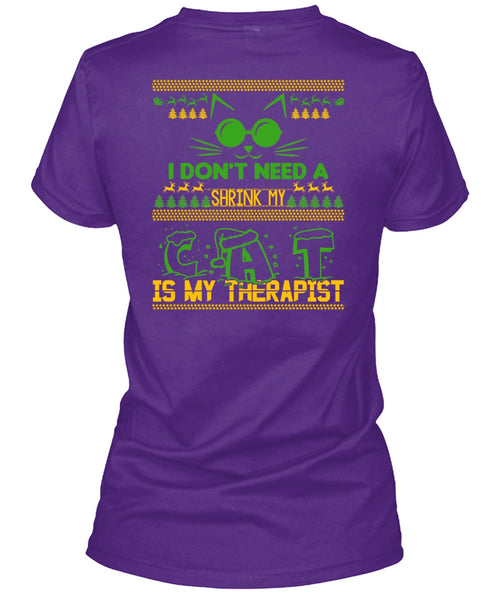 Shrink My Cat Is My Therapist T Shirt, I Love My Cat T Shirt