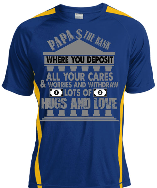 Papa The Bank T Shirt, Hugs And Love T Shirt, Cool Shirt