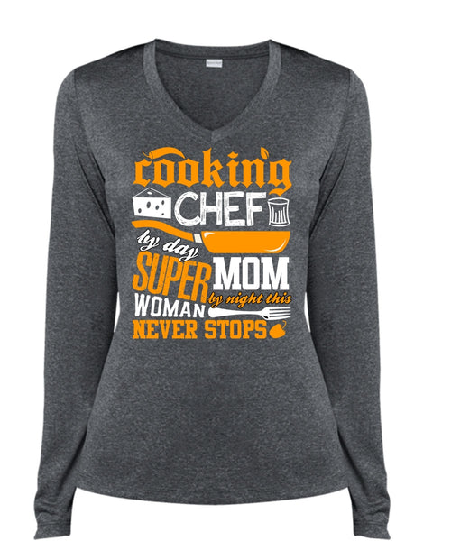 Cooking Chef By Day T Shirt, Mom By Night T Shirt