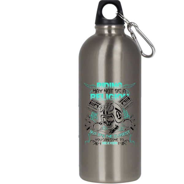 Riding 20 oz Stainless Steel Bottle,Awesome Gift For Bikers Outdoor Sports Water Bottle