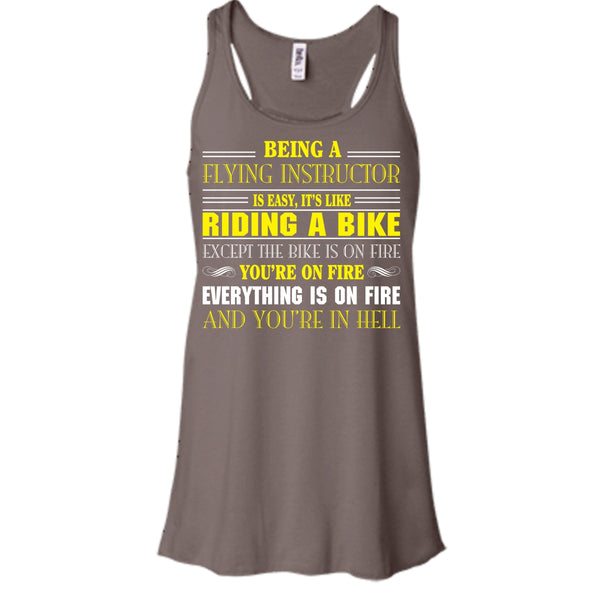 Being A Flying Intructor Shirt, It's Like A Riding A Bike Shirt