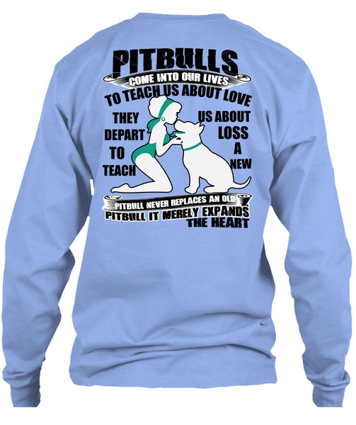 Pit Bulls Come Into Our Lives T Shirt, I Love Pit Bull T Shirt