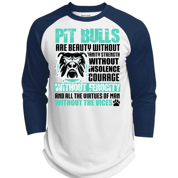 Pit Bulls Are Beauty T Shirt, I Love Pit Bull T Shirt, Awesome T-Shirts  (Polyester Game Baseball Jersey)