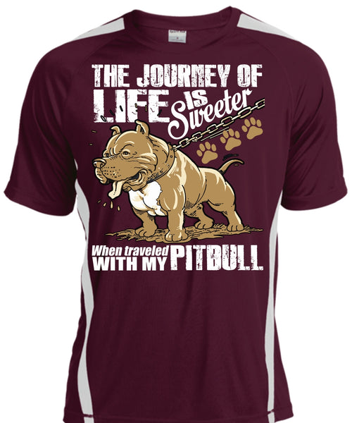 Traveled With My Pit Bull T Shirt, The Journey Of Life T Shirt, Cool Shirt