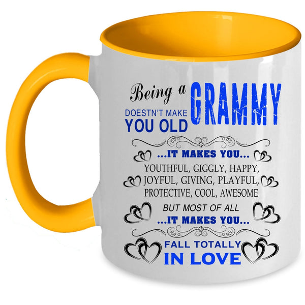 Cute Gift For Grandmas Coffee Mug, Being A Grammy Accent Mug