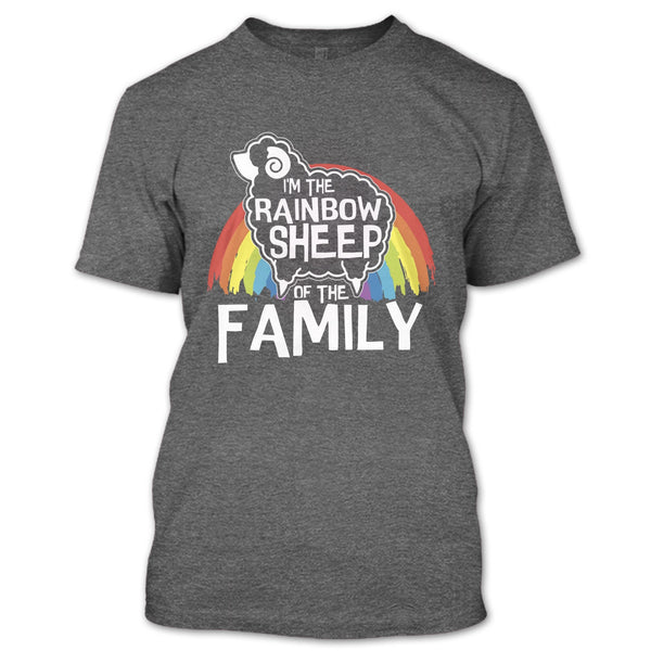I'm The Rainbow Sheep Of Family T Shirt, Coolest Rainbow Sheep T Shirt