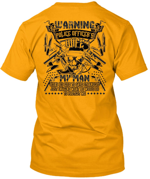 Police Officer's Wife T Shirt, I Love Husband T Shirt