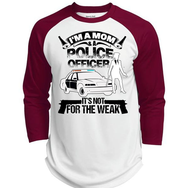 I'm A Mom And A Police Officer T Shirt, I Love Police T Shirt, Awesome T-Shirts  (Polyester Game Baseball Jersey)